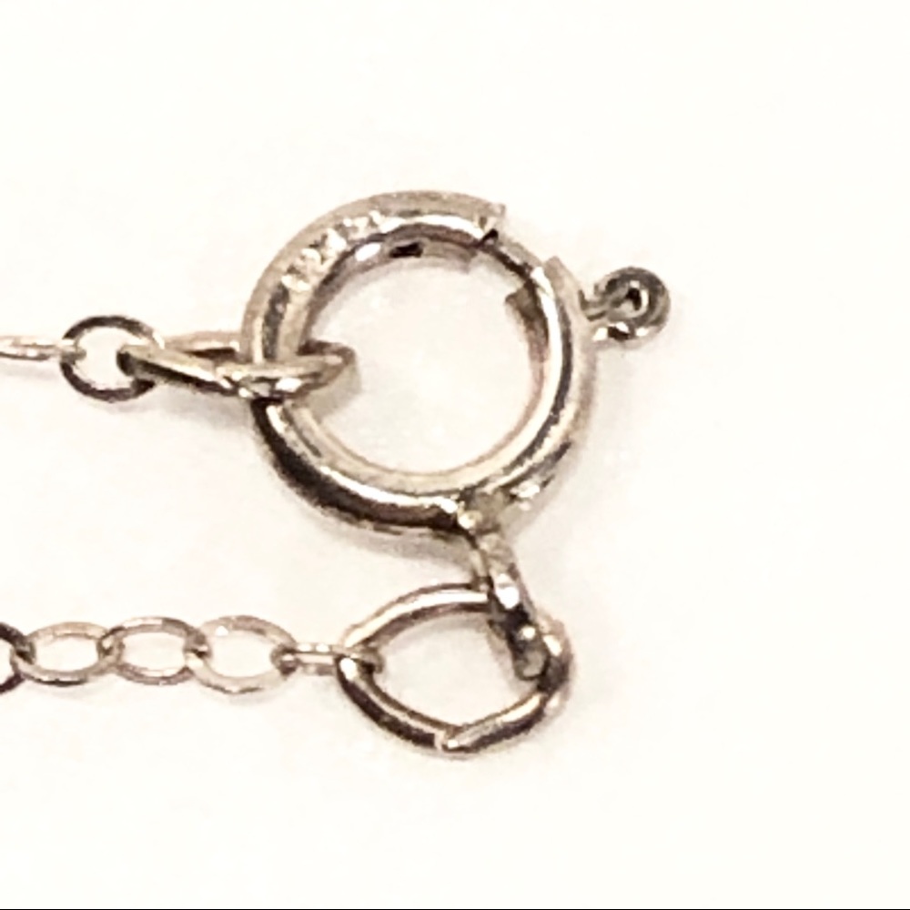 Painted Glass Pendant - Sterling Chain - Picture 5 of 7